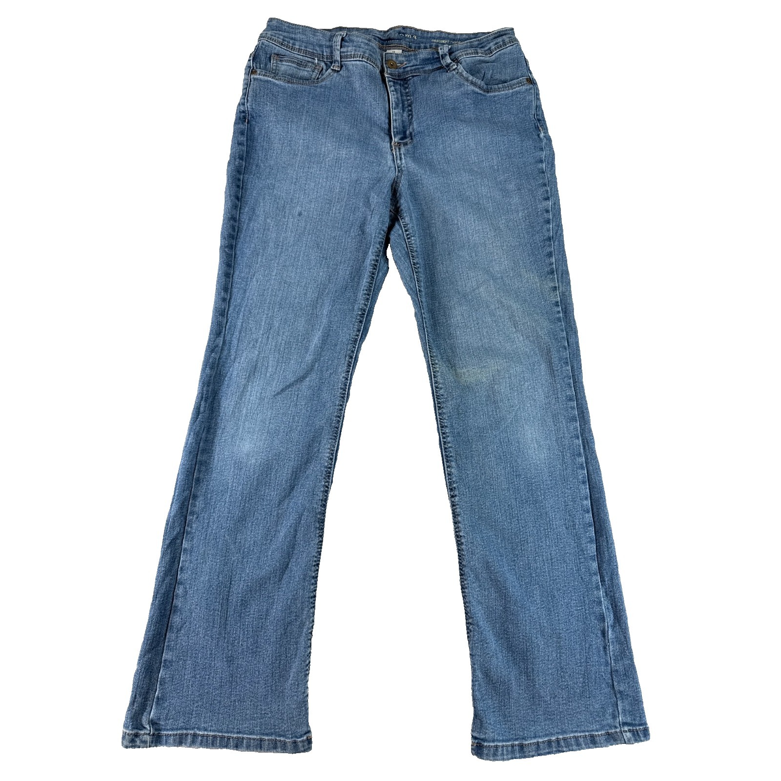 Mudd Bootcut Jeans Womens 12 Short Blue Stretch Denim Mid Rise Flap Pocket